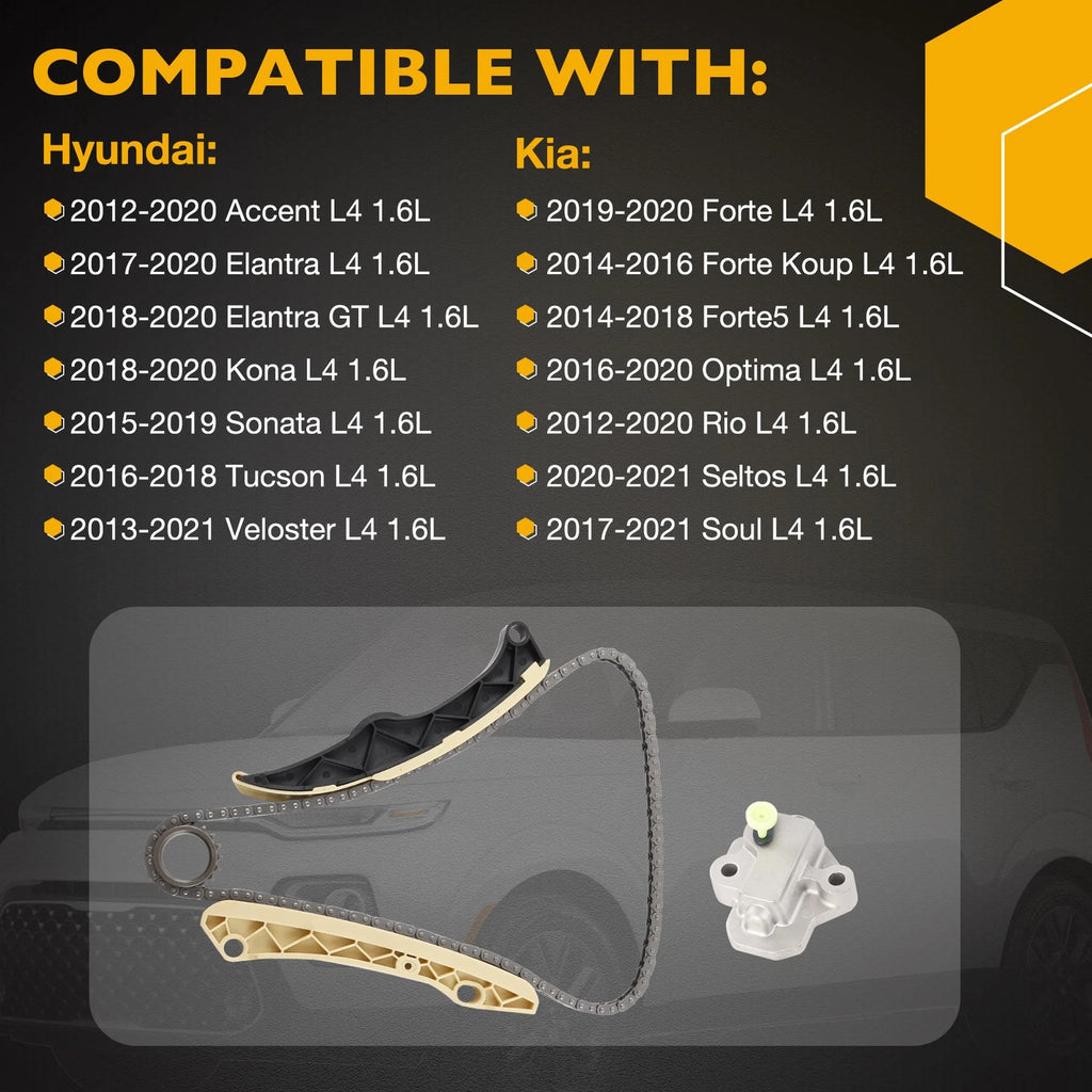 Engine Timing Chain Kit for Hyundai Sonata Tucson Kia Soul (2012-2021)