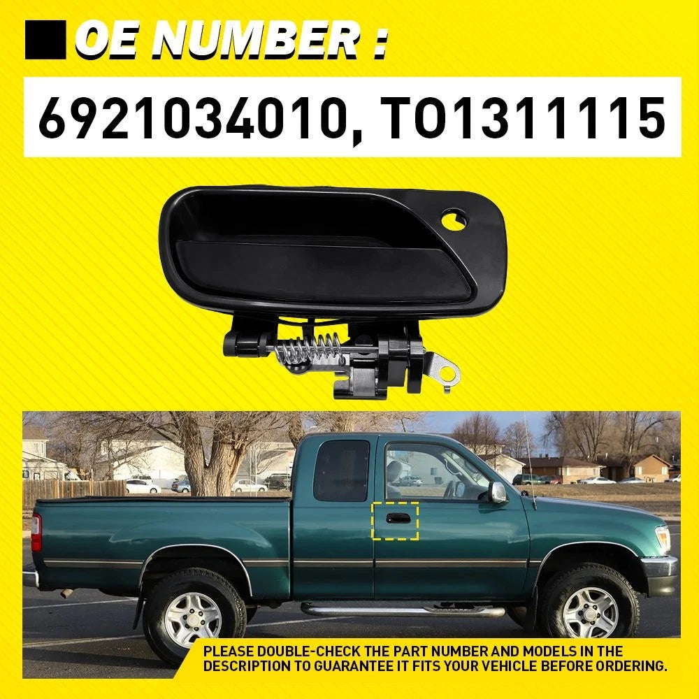 Front Passenger Exterior Door Handle Right for Toyota T100 Pickup (1993–1998)