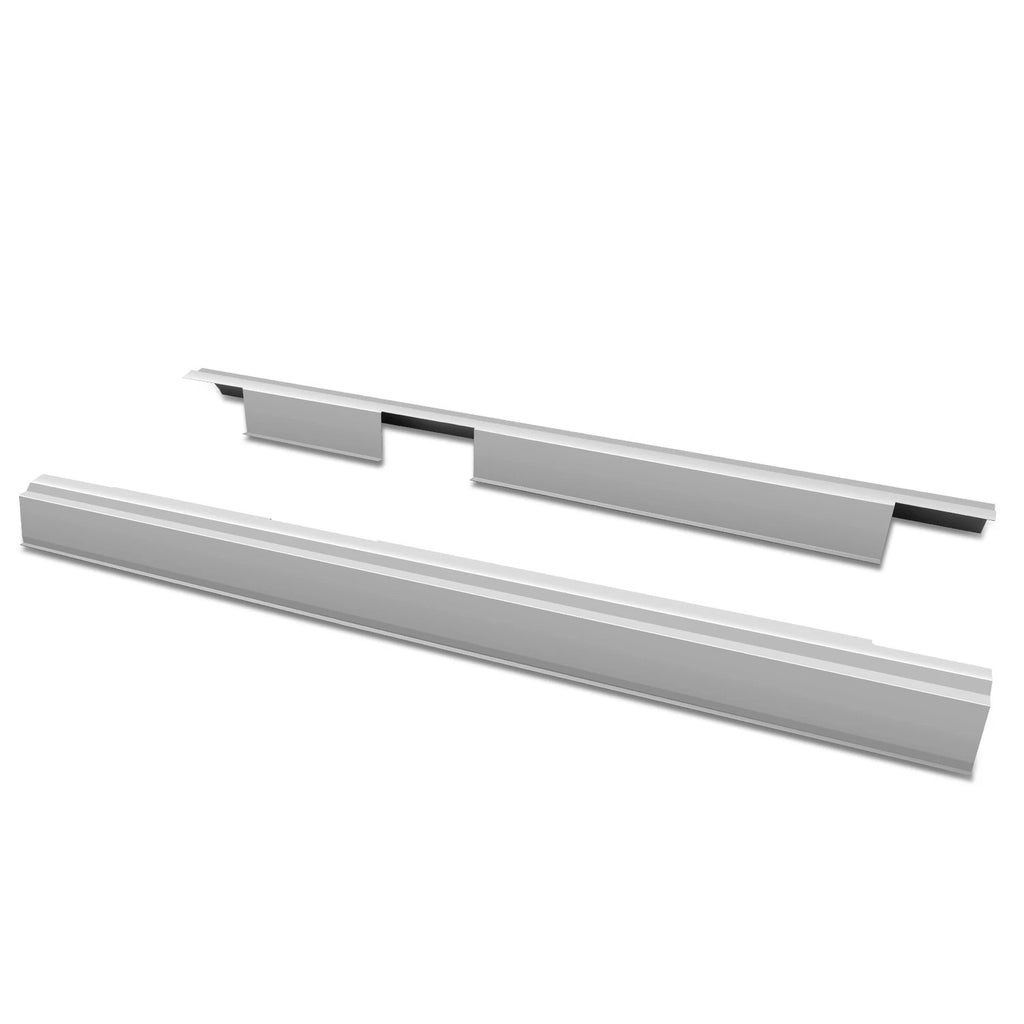 Set of 2 Primered Grey Slip On Rocker Panels for Ford F-150 (2009–2014)