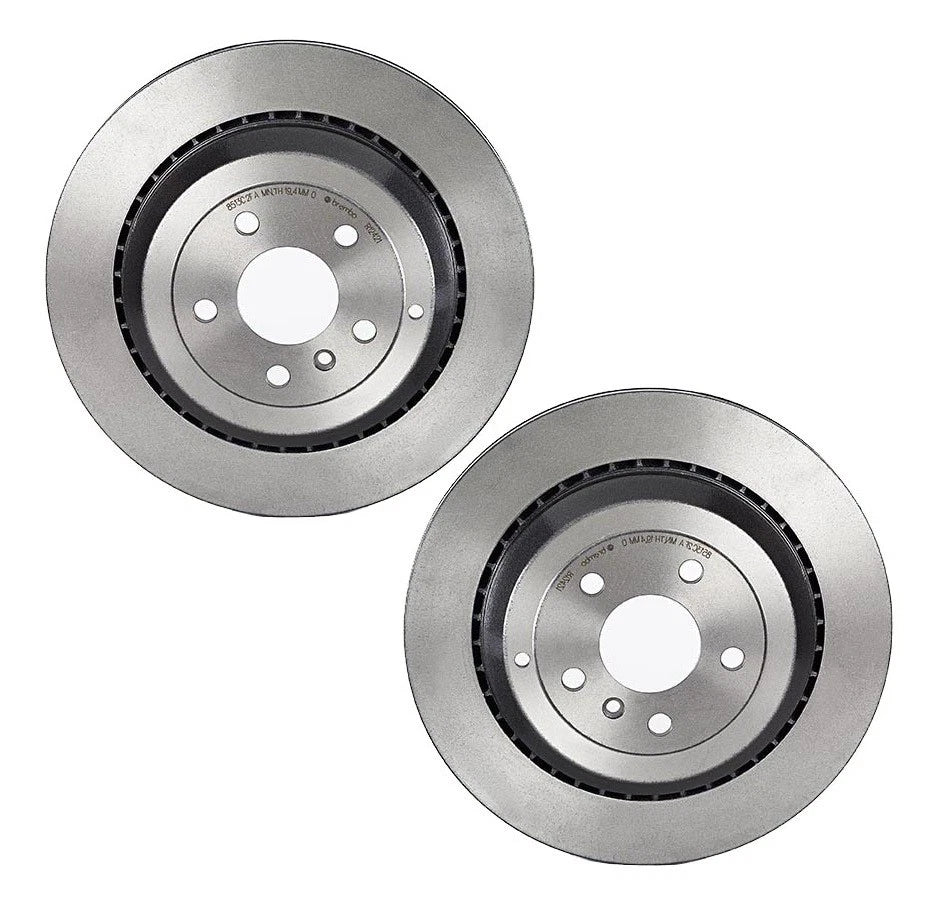 Set of 2 Brembo 330mm Coated Rear Disc Brake Rotors for MB X164 W164 W251