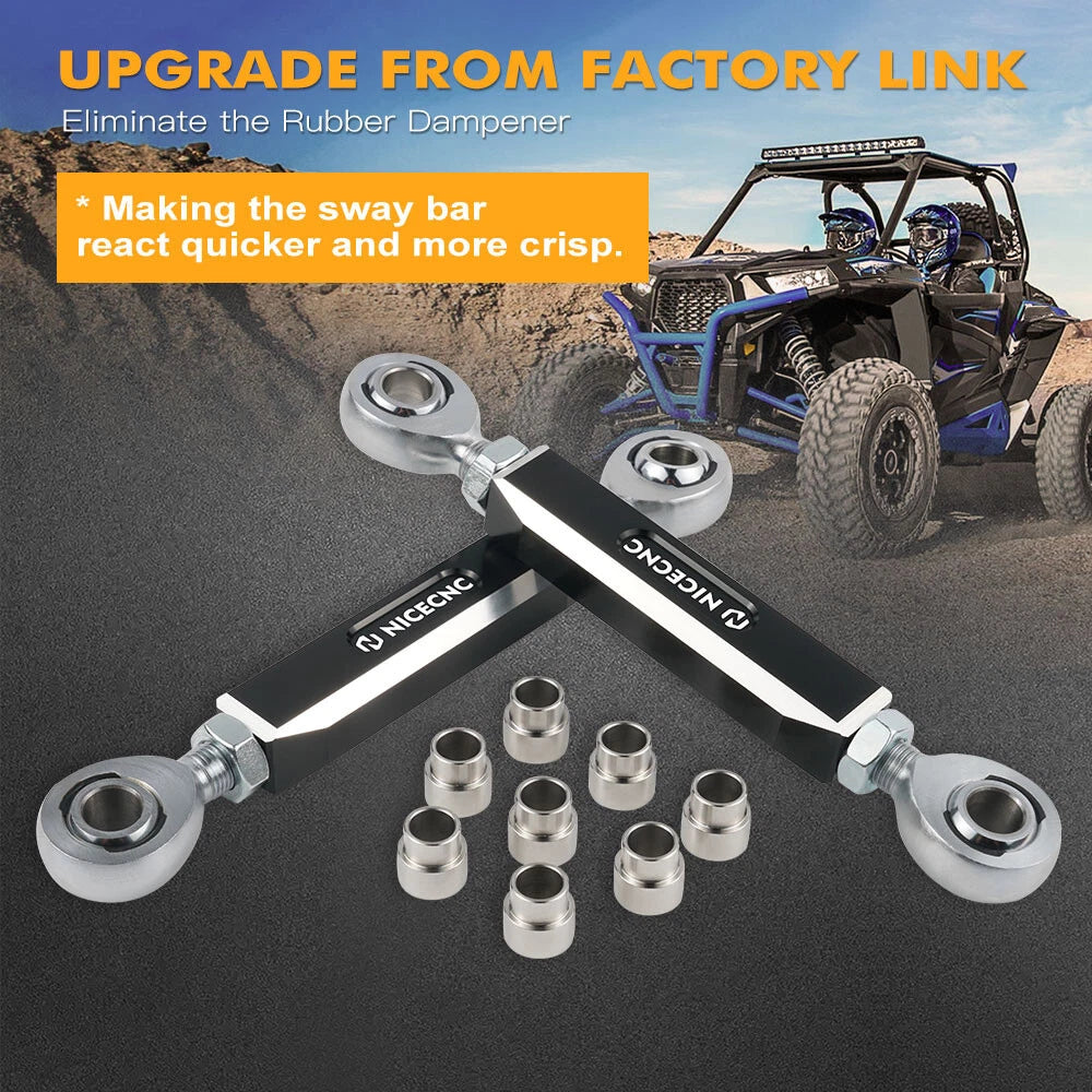 Rear Sway Bar Link Kit for Polaris RZR XP 4 1000 XP Turbo (2017–2023)
