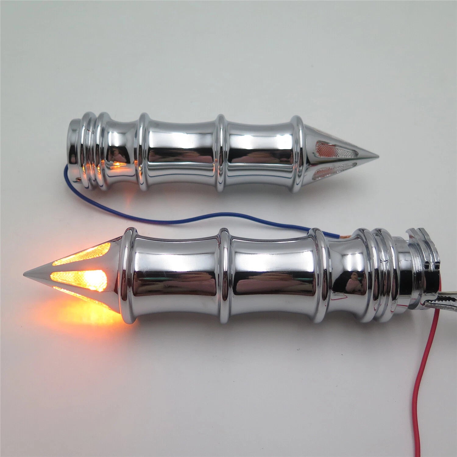 Spike 1" Hand Grip with Turn Signals for Kawasaki Vulcan 500 800 900 1500