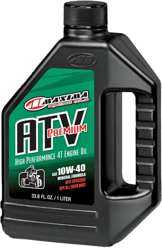 1L Premium 4T 10W-40 Engine Oil for Maxima ATV & Dirt Bikes (All Years)