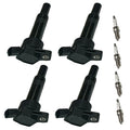 4X Ignition Coils & Spark Plugs for Hyundai Kia Elantra Tucson Forte (UF651)