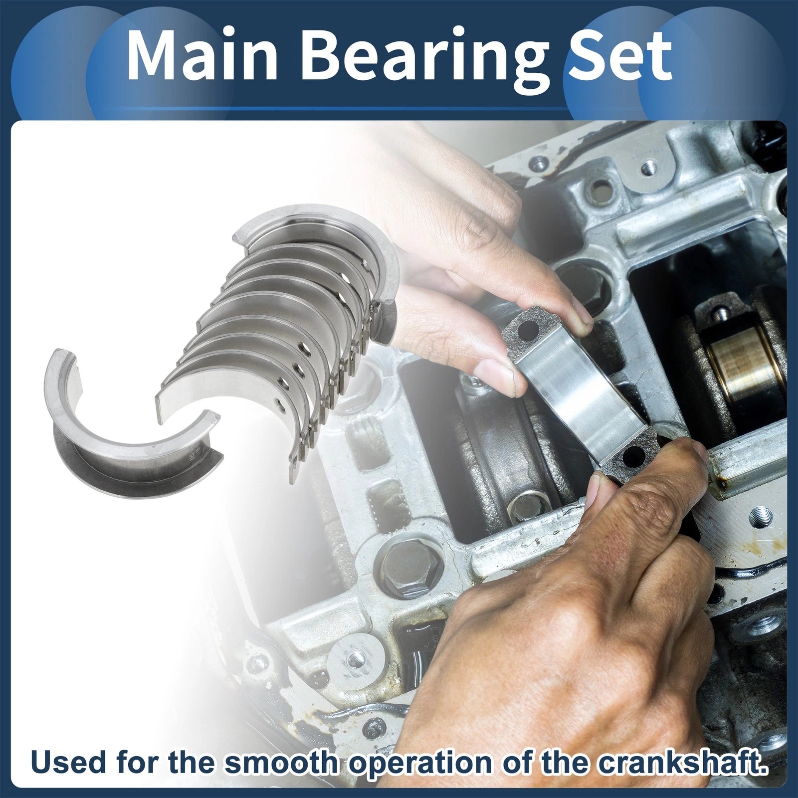 Main Bearing Set No. 1220701M00 for Nissan Sentra (1982–1989)