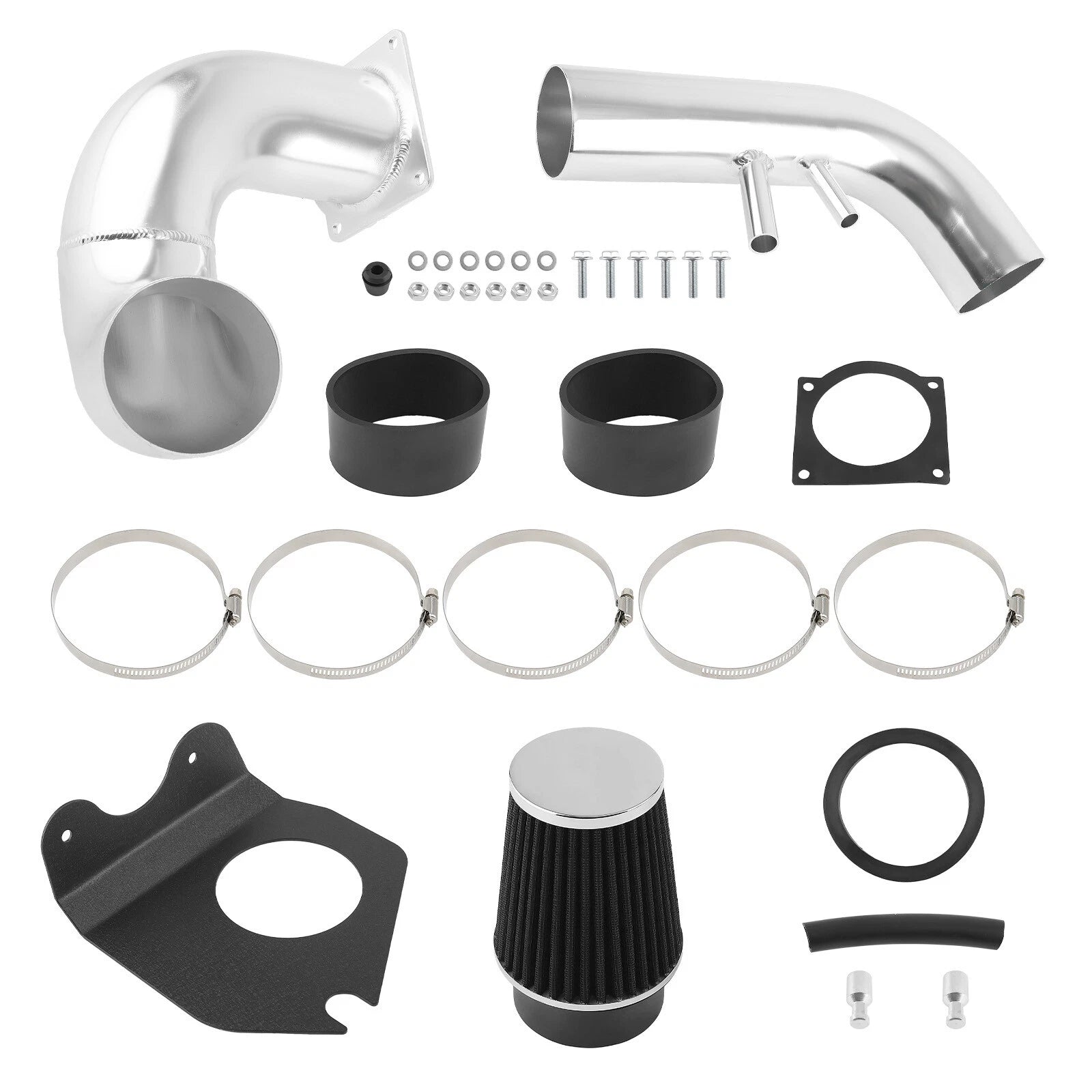 Heat Shield Cold Air Intake + Filter for Ford Mustang GT 4.6L V8 (1996–2004)