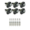 Set of 6 NGK Ignition Coils & Iridium Spark Plugs for Ascender Envoy Rainier (2002–2009)
