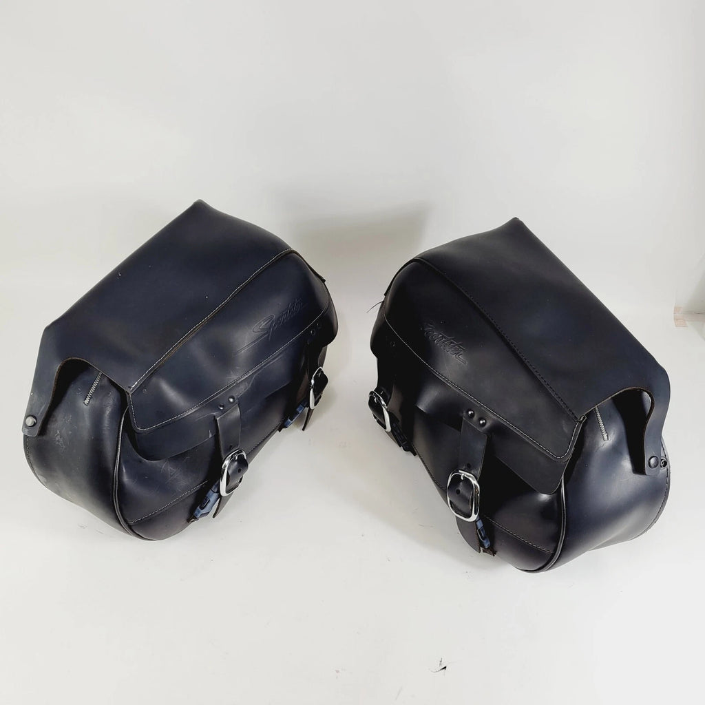 Genuine Leather Saddlebags for Harley Davidson Sportster 883 XL 1200 (1998–2003)