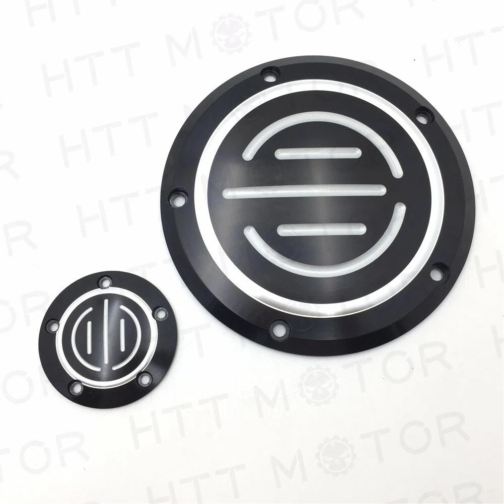 Black Derby Timer Cover for Harley Dyna Sportster XL 883 1200 (2004–2023)