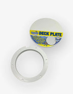 Set of 2 Deck Plates for Marpac 7-0633 (6in ID, Pry Out Design, White)