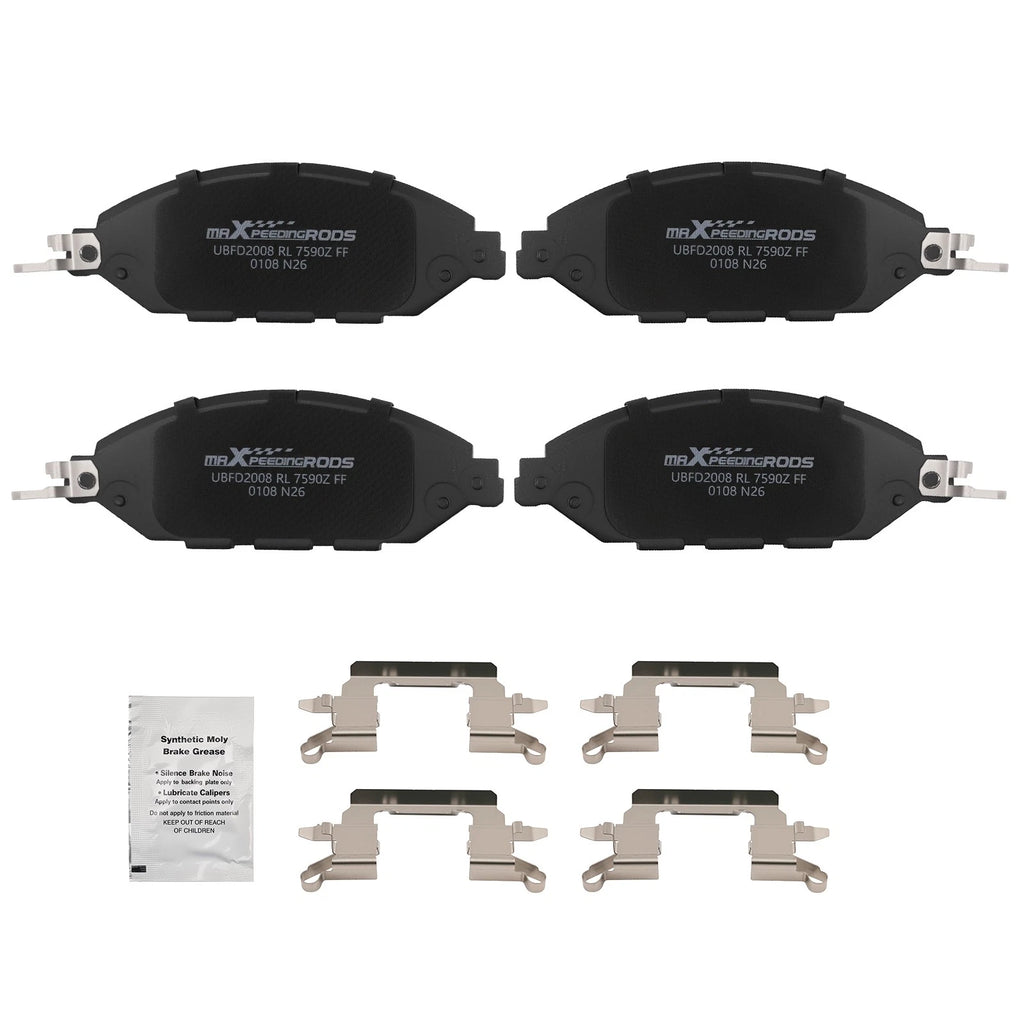 Set of 4 Front Brake Pads for Nissan Pathfinder (2013–2020), Murano (2015–2024) D1649