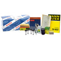 Tune Up Kit with 4 Mann Filters & 4 Denso U-Groove Spark Plugs for Audi 1.8
