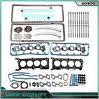 Head Gasket Bolt Set & Timing Chain Kit for Ford E-150 Club Wagon (2003)