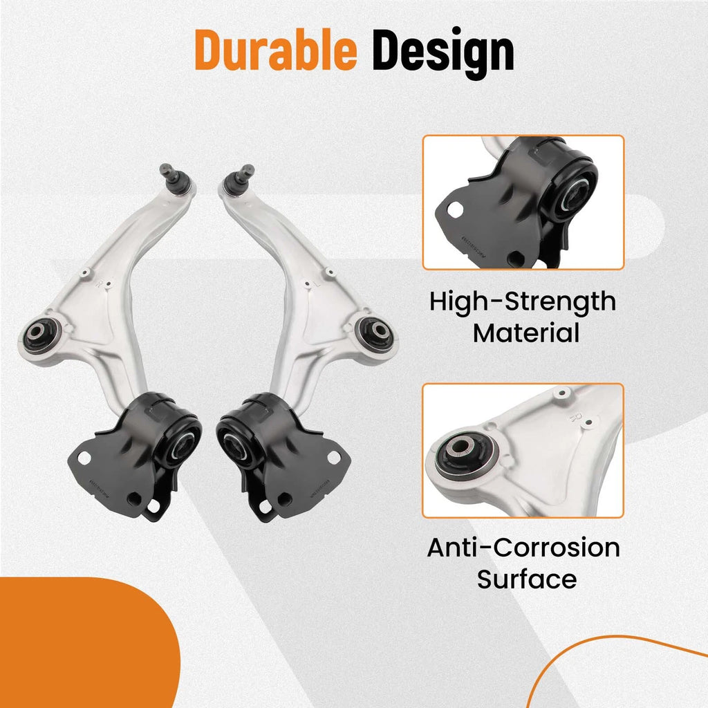 8pcs Front Lower Control Arms w/Ball Joints for Ford Fusion (2013–2017)