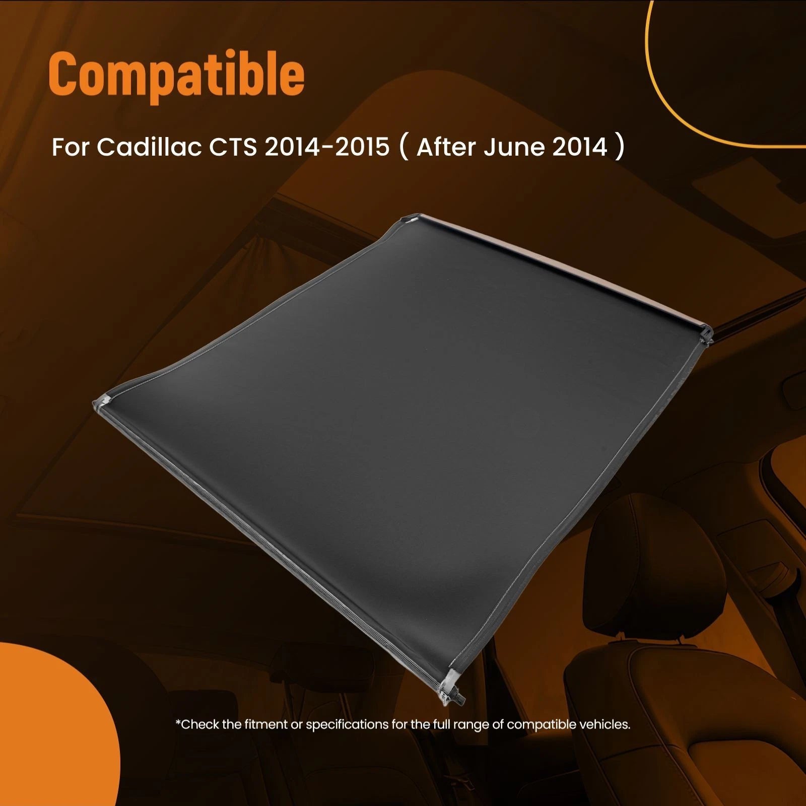 Beige Sunroof Block Cover for Cadillac CTS (2014-2015)