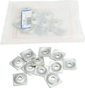 24 Pack Square Aluminum Digger Support Plates for Snow Tracks