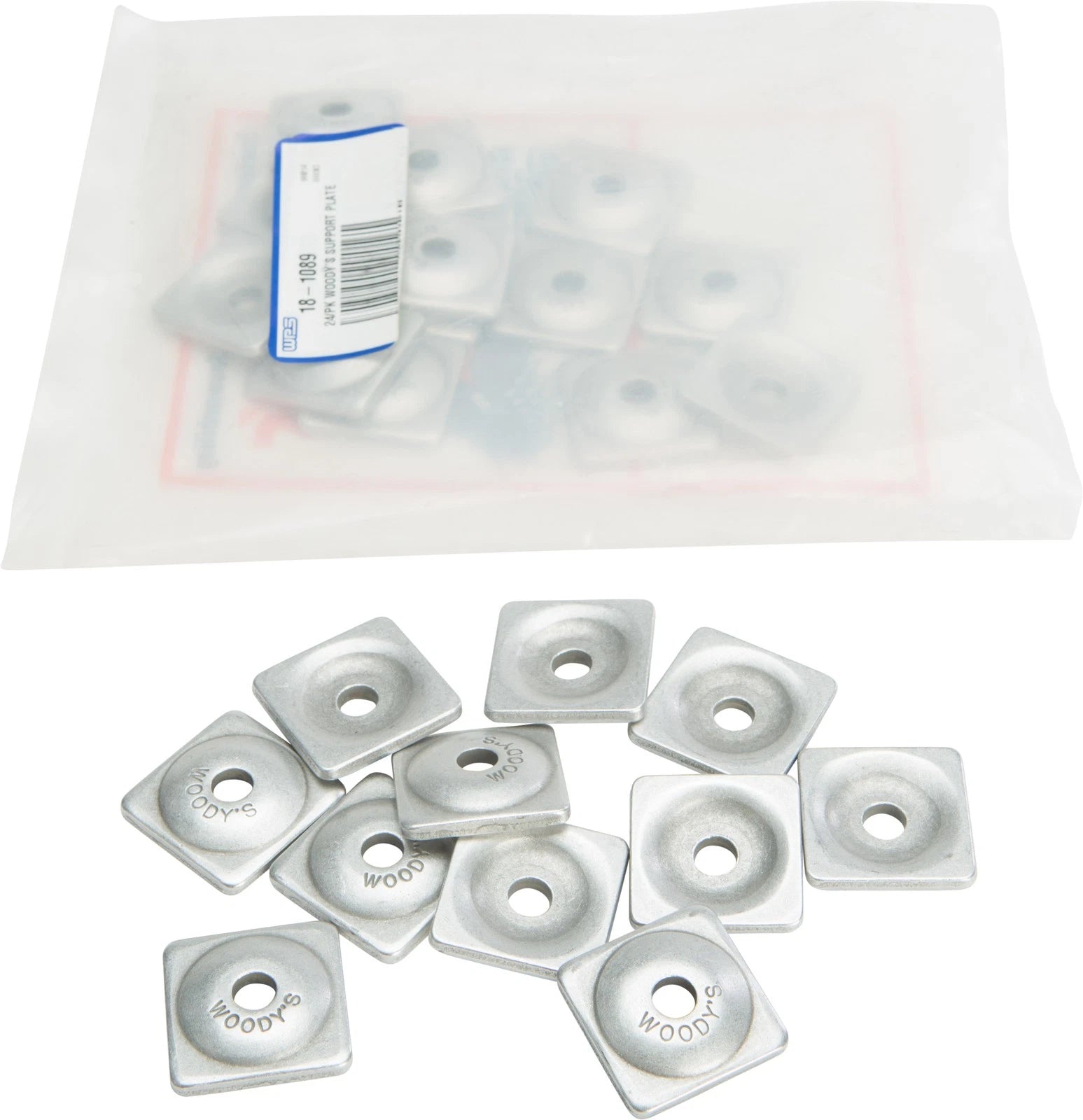 24 Pack Square Aluminum Digger Support Plates for Snow Tracks