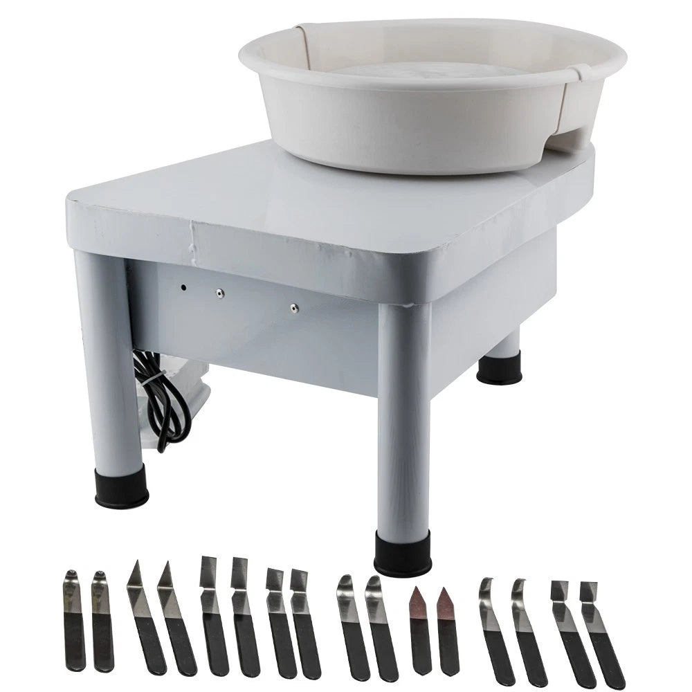 Electric Pottery Wheel for Ceramic Art Craft (9.8")
