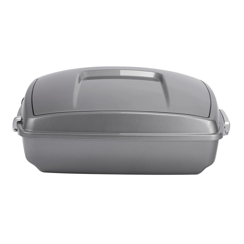 Chopped Trunk for Harley Touring (2014–2024) Dark Platinum Pinstripe