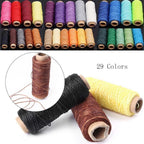 Leather Sewing Waxed Thread 50M 150D 1mm Craft Stitching Cord Tool