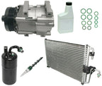 AC Compressor Kit Replacement with Condenser for Nissan Navara D40 (2005-2015)