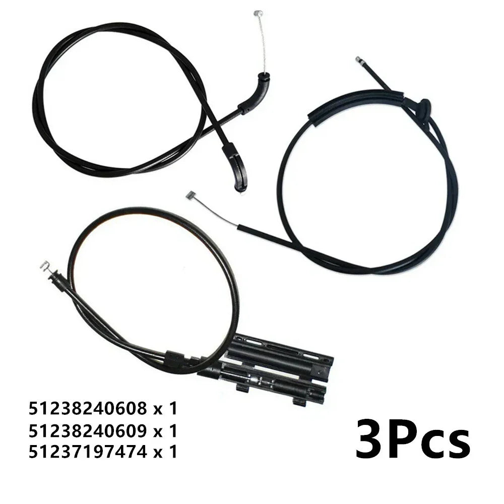 Engine Hood Release Cable Kit for BMW 7 Series E65 E66 (2002-2008)