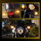 Set of 4 Amber Smoked Turn Signal Lights for Kawasaki Ninja 250R (2008–2012)