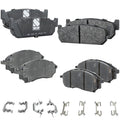 Set of 4 NAO Brake Pads for Infiniti Q45, M45 (2002–2006)