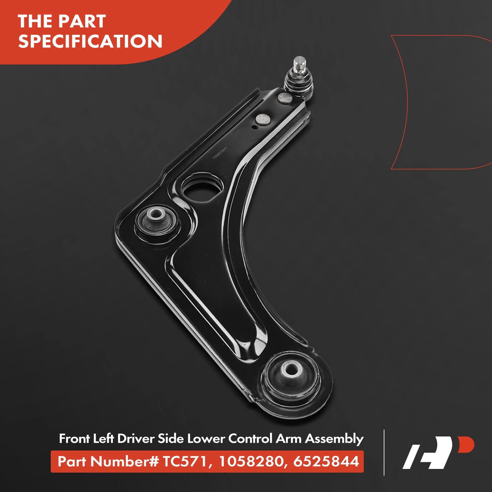 Set of 4 Front Control Arms with Ball Joints for Ford Escort (1991–1997)