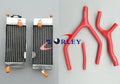 Aluminum Radiator & Blue Hose for Yamaha YZ125 (1989-1992)
