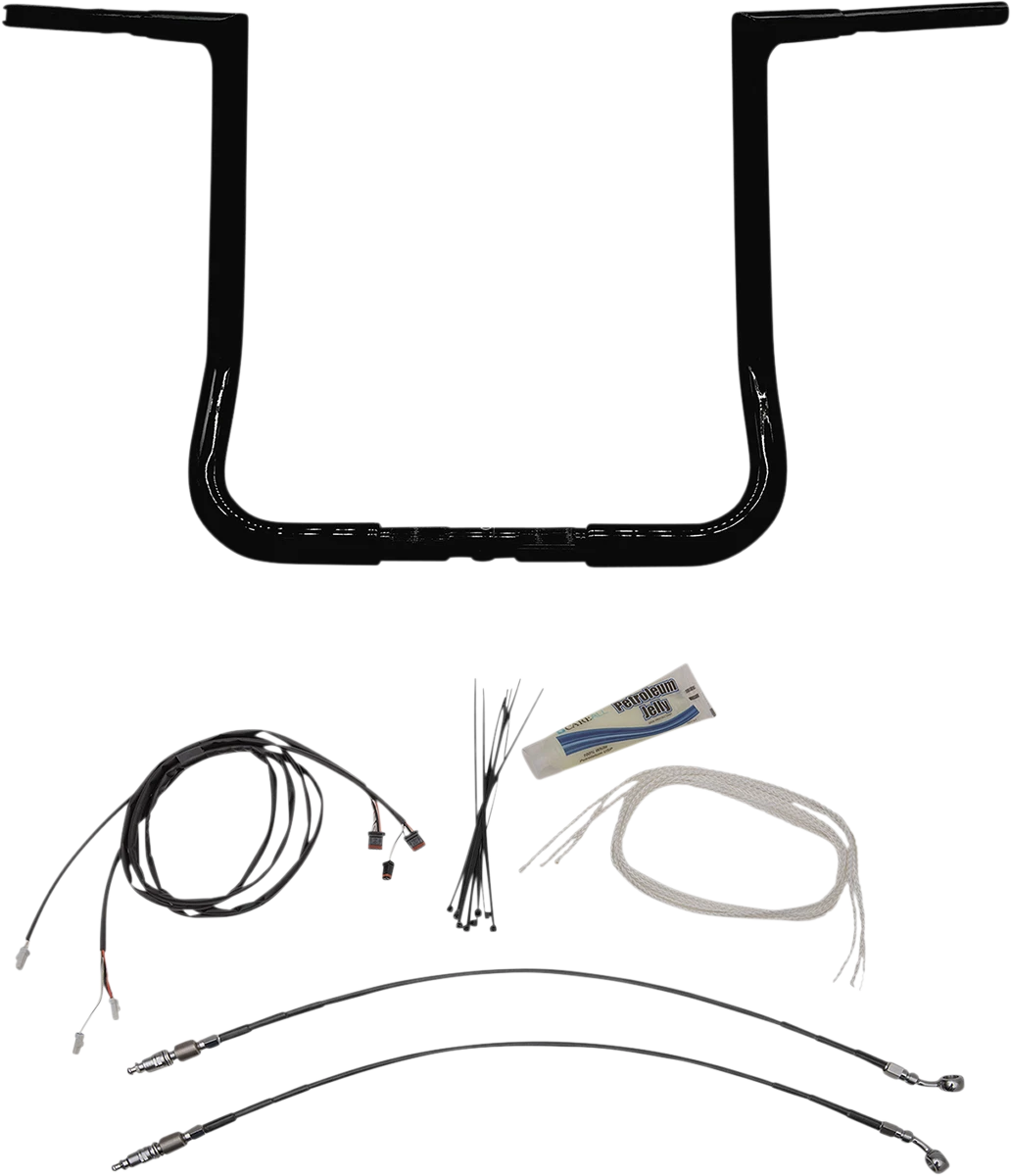 1-1/4" EZ Install Flat Top Handlebar Kit for Harley (709216-B)
