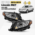 Pair HID/Xenon Headlights for Lincoln MKT (2013–2019) w/o AFS w/o Ballast