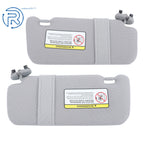 Set of 2 Sun Visors for Toyota Corolla (2009-2013) Gray Plastic