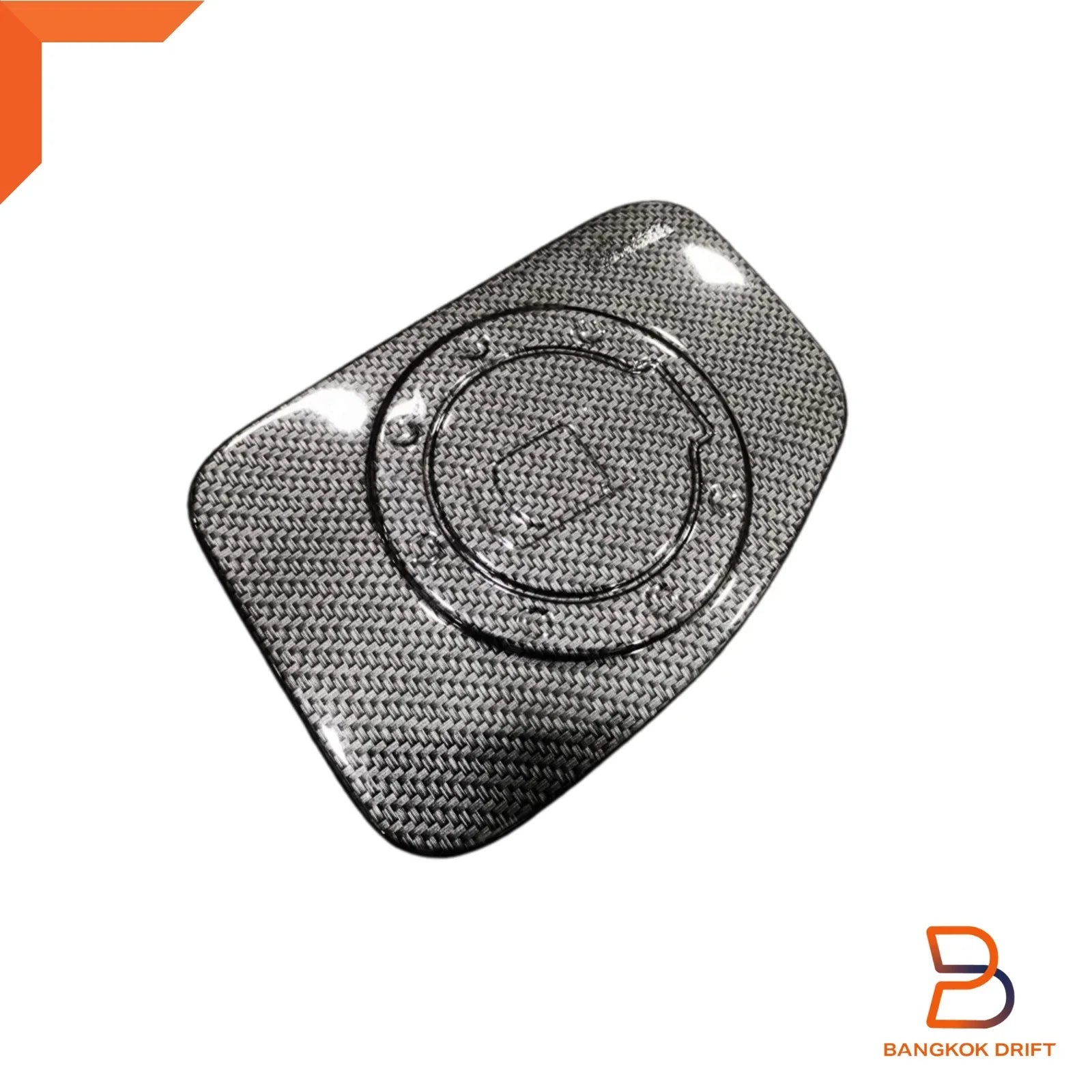 Black Carbon Fuel Oil Tank Cap Cover Trim for Ford Ranger PX T6 (12-21)
