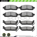 Front & Rear Brake Metallic Pads Kit for Ford F150, Lincoln Mark LT (2004–2008)