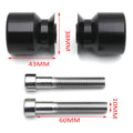 Black Swingarm Spool 10mm Thread for Kawasaki Ninja 250R (2008–2011) / 650R (2006–2011) / ZX-10R