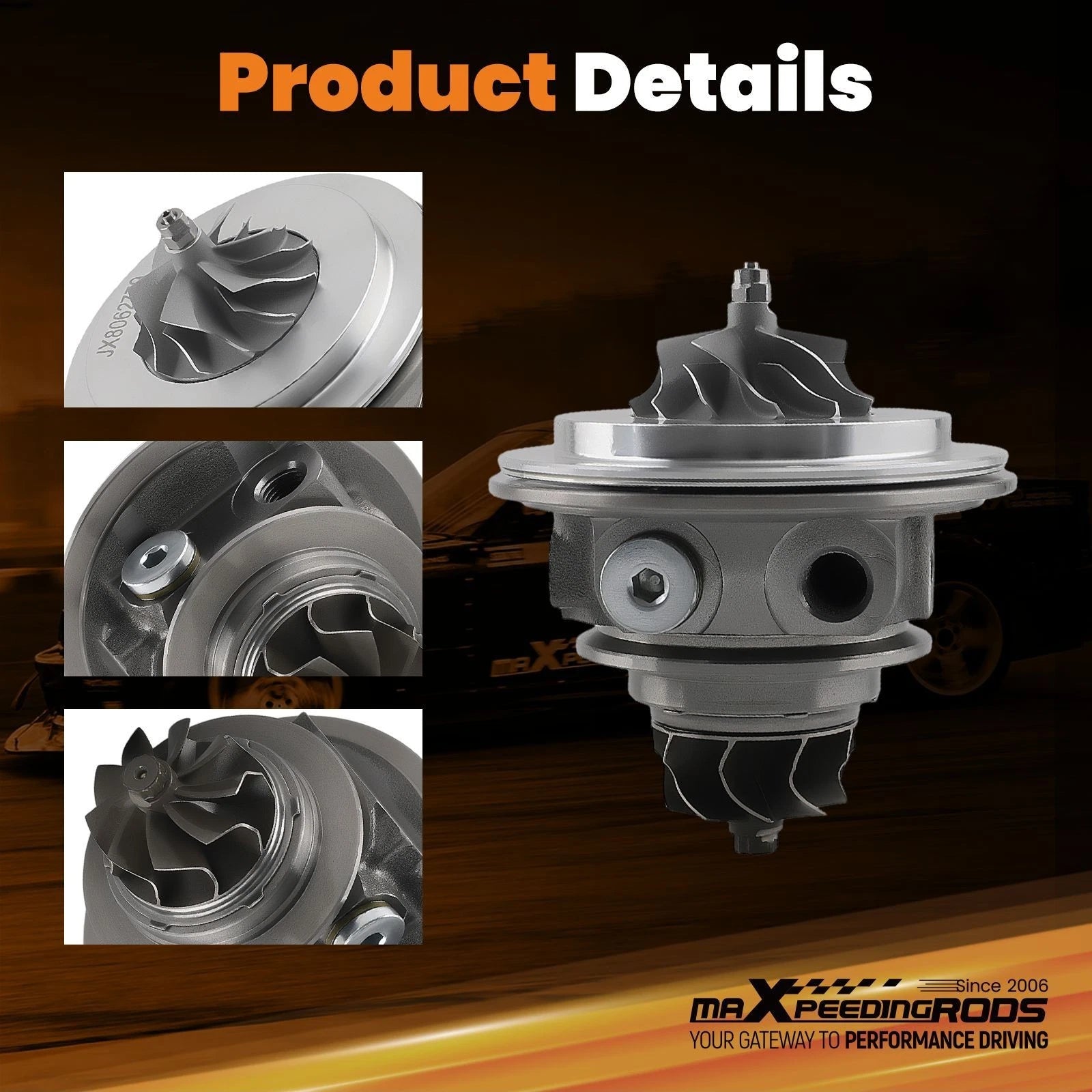 Turbocharger Cartridge for Ford Fusion Focus Escape 2.0L (2013–2016) 53039880368