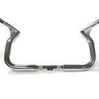 Chrome 12" Rise Monkey Ape King Bars Handlebar for Harley Touring (1986–Present)