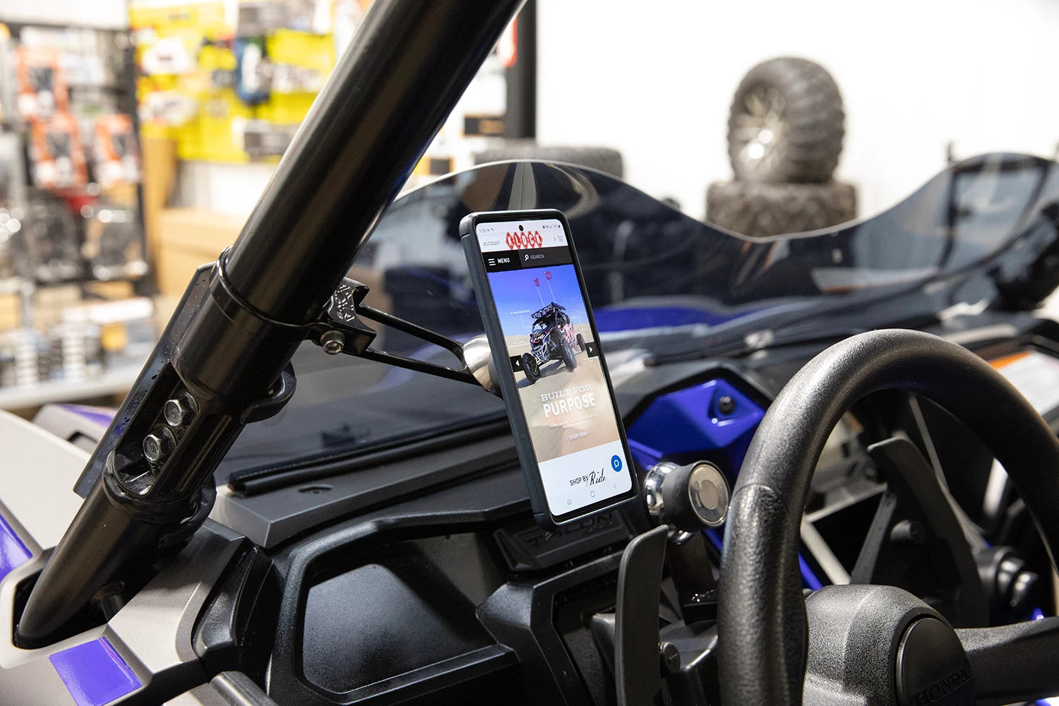 Klock Werks Phone Mount for Roll Cage 2" Offset (KWD-05-0532)