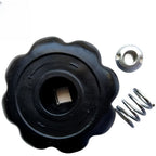 PVC Oxygen Cylinder Handwheel Handle Switch for Argon Valve (8x8mm)