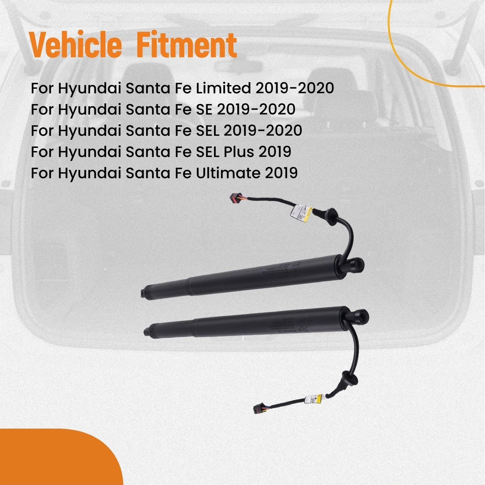 Power Tailgate Lifts LH & RH for Hyundai Santa Fe (2019–2020) 81831S1100