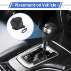 Gear Shift Knob Cover for Toyota CH-R (2017–2021) Black Blue Faux Leather
