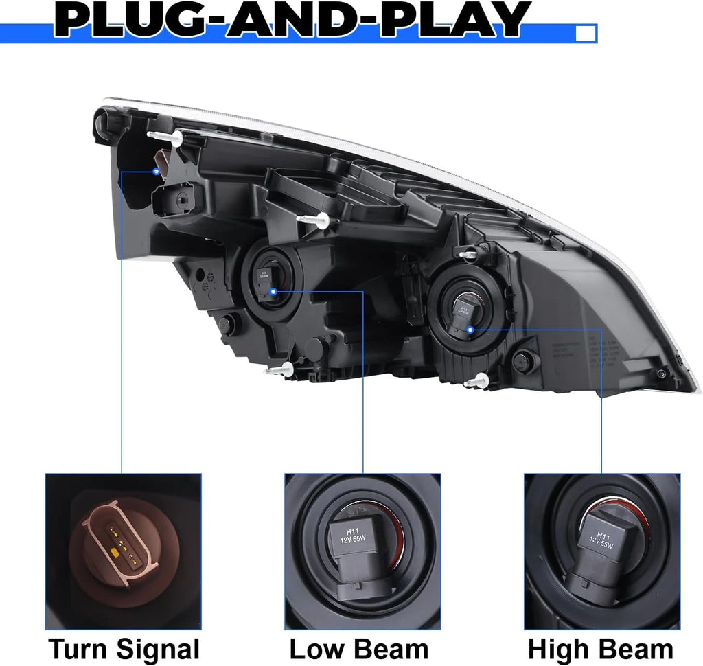 Halogen Headlamp Assembly for Freightliner Cascadia (2018–2024)