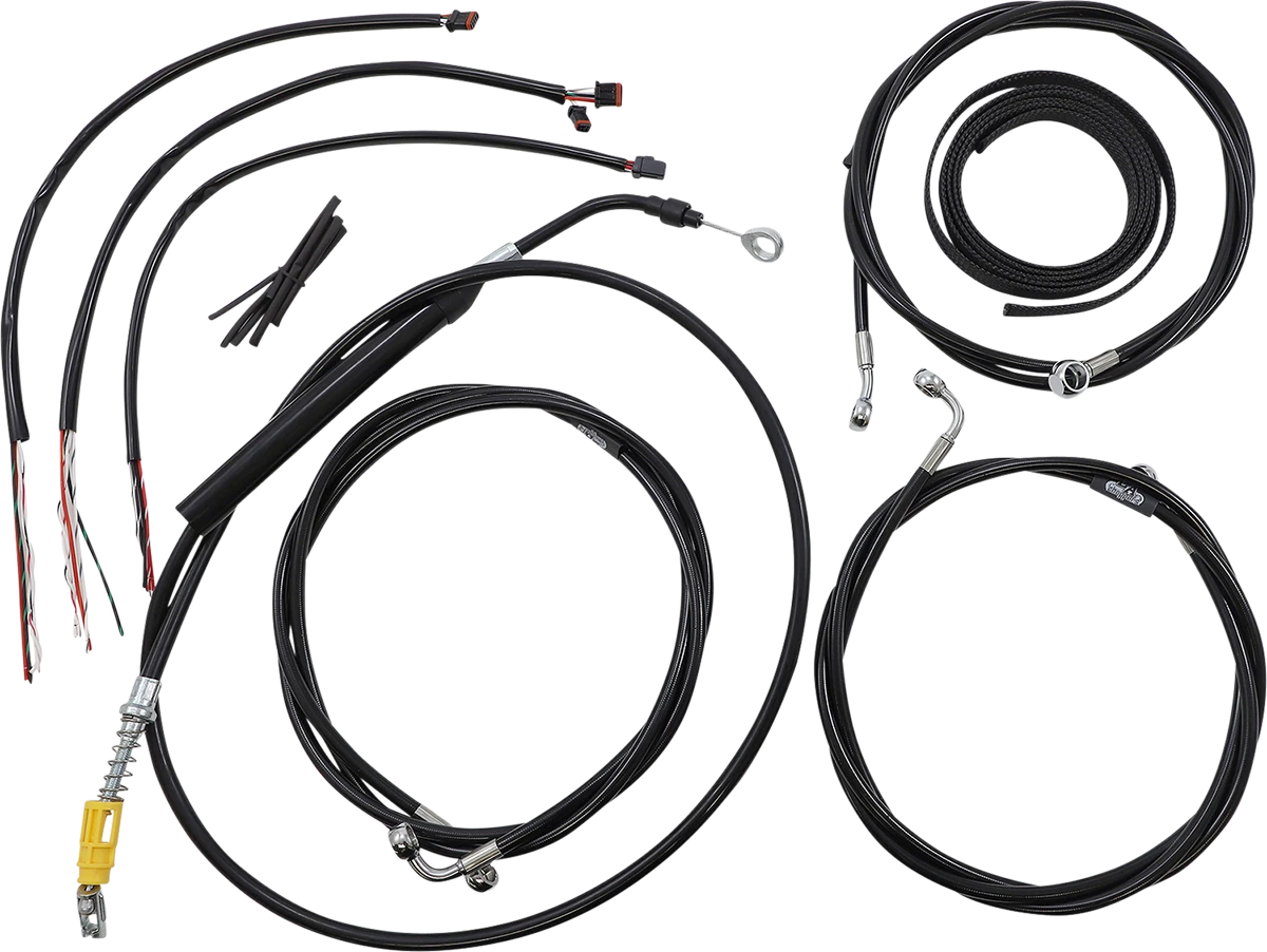 Handlebar Cable/Brake Line Kit for LA Choppers (15" - 17" Handlebars)