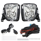 Bumper Fog Light Lamp Set for Dodge RAM 1500 (2013–2018) w/Bulbs Clear Lens
