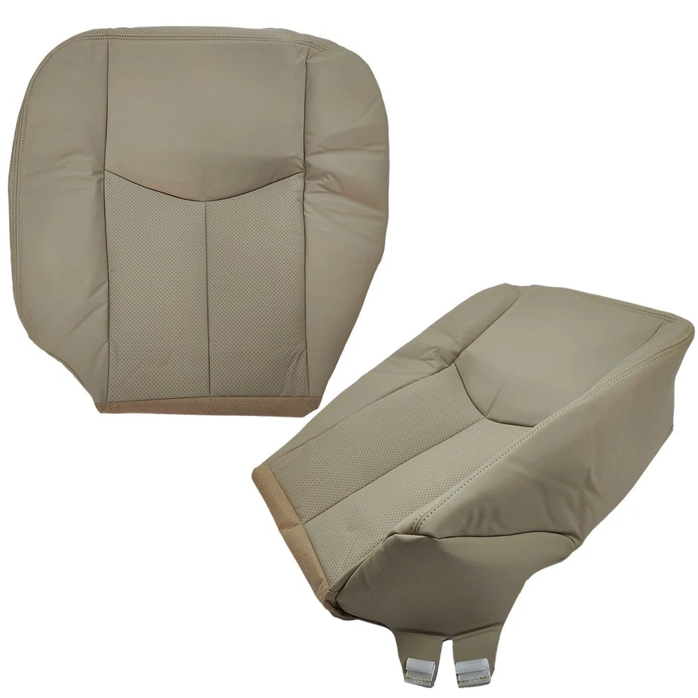 Leather Bottom Seat Cover Set for Cadillac Escalade (2003–2006) - Tan