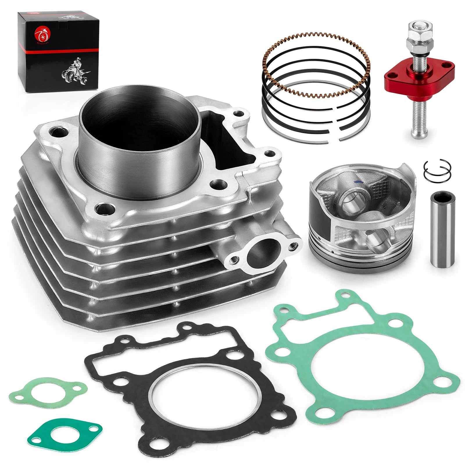 Cylinder, Gasket, Tensioner & STD Piston Kit for Kawasaki Bayou 250 (2003–2011)