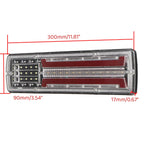 24V Flowing Rear Light Turn Signal Brake Reverse Lamp for Trailer Truck Lorry