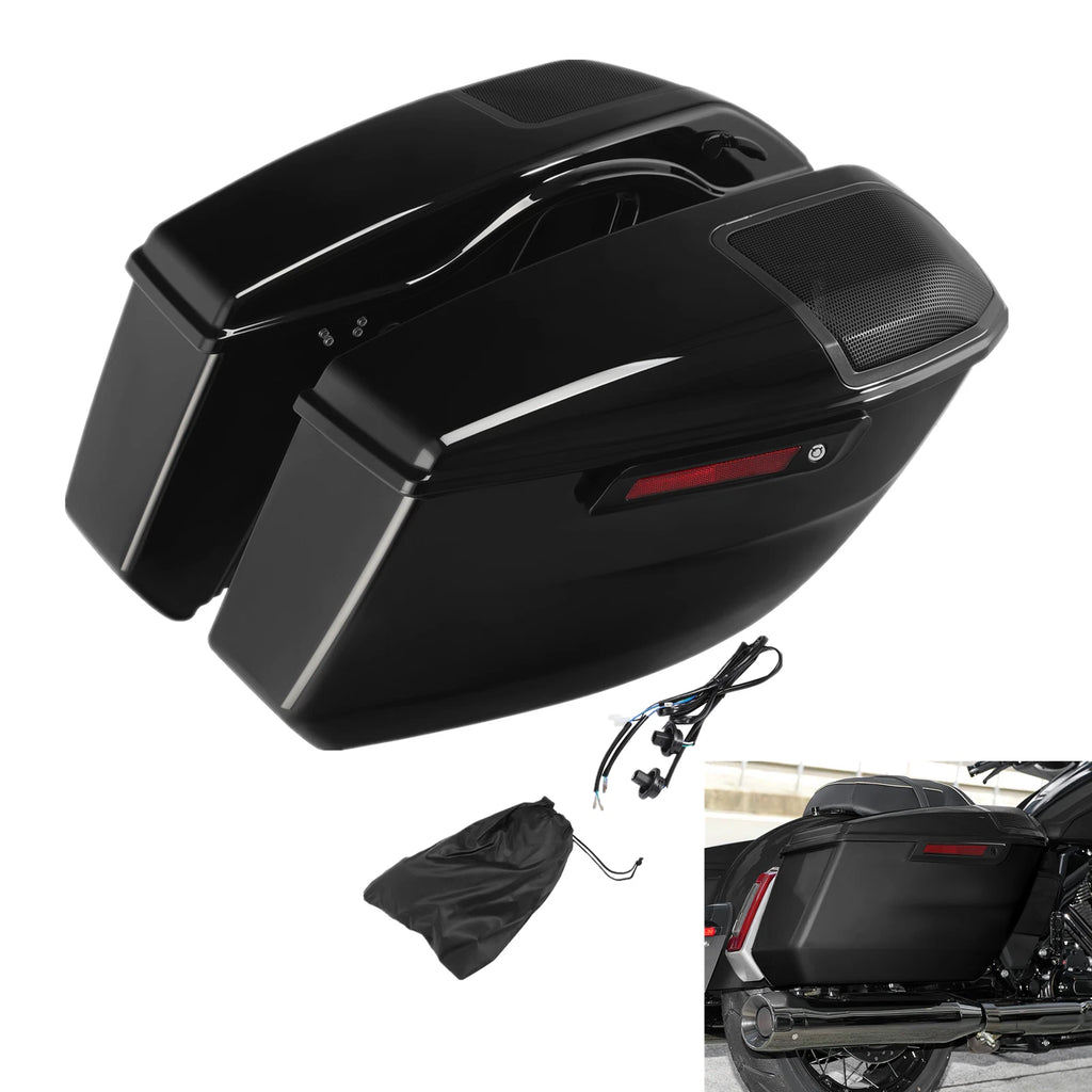 Vivid Black Hard Saddlebags for Harley CVO Street Road Glide ST (2023–2025)