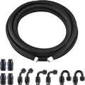 8AN Nylon Braided PTFE Fuel Line Hose Kit for E85 (10FT)